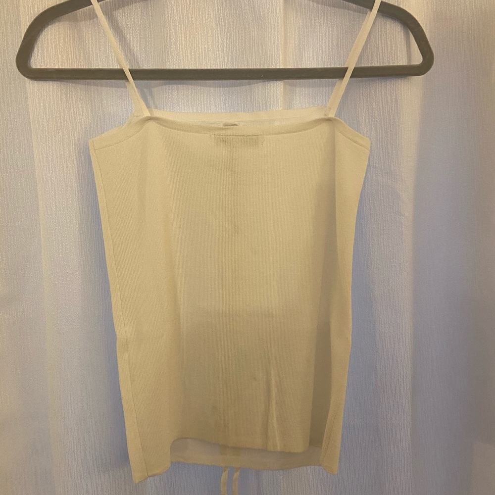 NWT Santa Monica White Knit Cami - Picture 5 of 5
